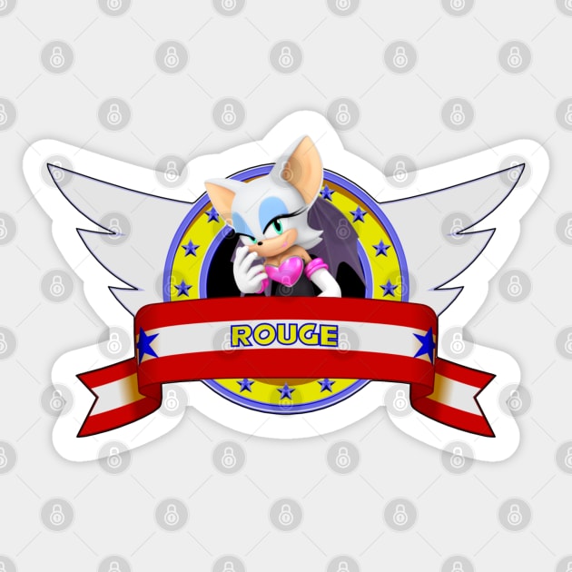 Rouge The Bat Sticker by Nykos